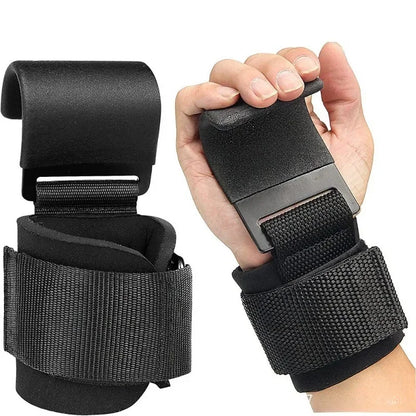 Weightlifting Hooks with Straps for Deadlift, Pull Up & Gym Training