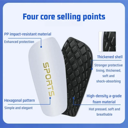 Soccer Shin Guards for Kids & Adults Lightweight Protective Gear