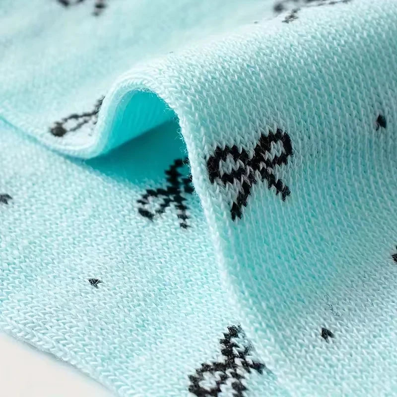 Heart Print Socks – Women’s Cotton Ankle Socks for Everyday Wear