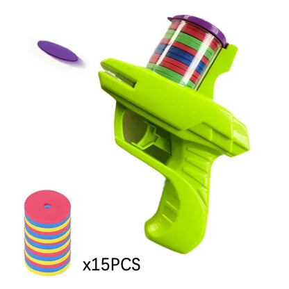 Flying Disc Gun Toy – EVA Soft Bullet Shooter
