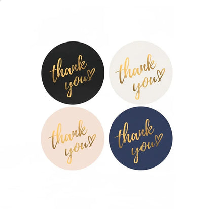 Thank You Stickers – 1 Inch Blue Envelope Sealing Labels
