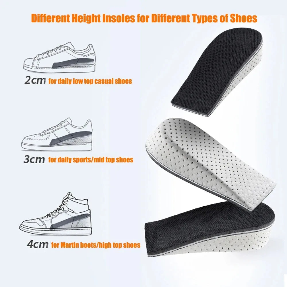 Height Increase Insoles Memory Foam Heel Lift Shoe Inserts