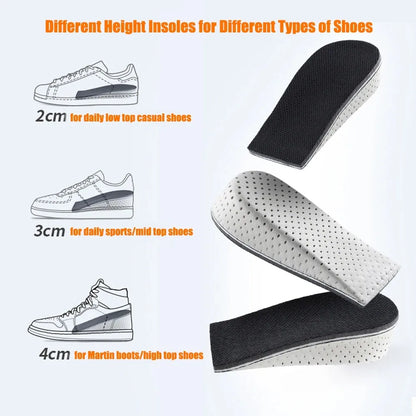 Height Increase Insoles Memory Foam Heel Lift Shoe Inserts