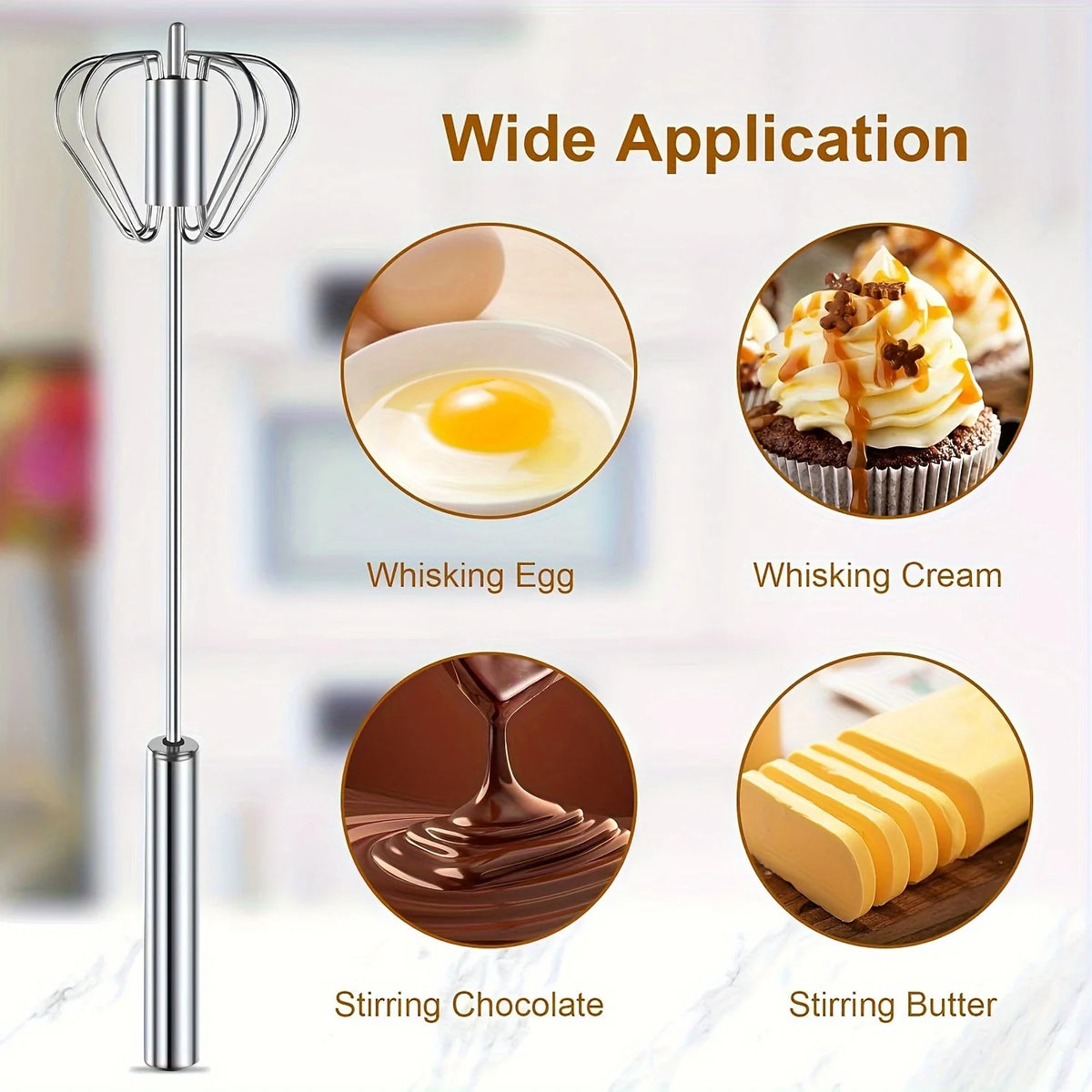 Stainless Steel Egg Beater