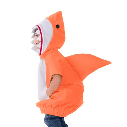 Blue Shark Costume For Babies Halloween Costume For Kids Multicolor Shark Hoodie For Toddler 2022 New Cosplay Purim Carnival